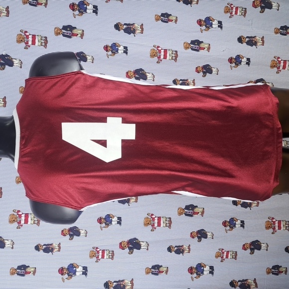 Vintage Team Nike Alabama #4 union made in the USA Crimson med basketball jersey - Picture 4 of 9